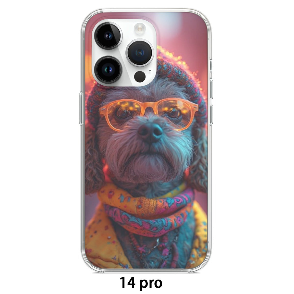 Stylish Dog iPhone 14 15 Series Mobile Phone Case | TPU