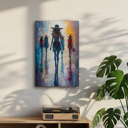 Framed Canvas Print | Vertical Statement Piece