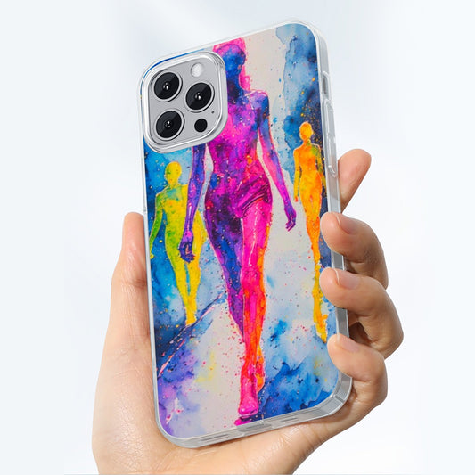 Abstract model Silhouettes iPhone 14 15 Series Mobile Phone Case | TPU