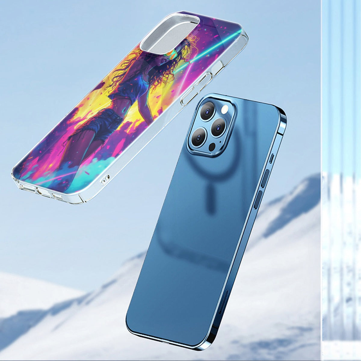 Fashion House Rave Girl Dancing iPhone 14 15 TPU Case