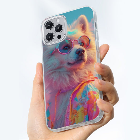 Stylish Dog iPhone 14 15 Series Mobile Phone Case | TPU